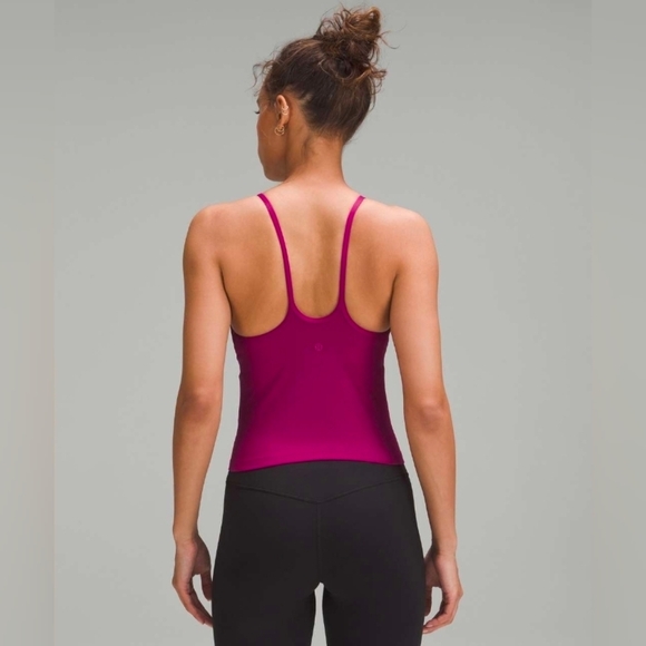Lululemon Lightweight High-Neck Yoga Tank Top Magenta Purple 6 Excellent Padding - Picture 5 of 9